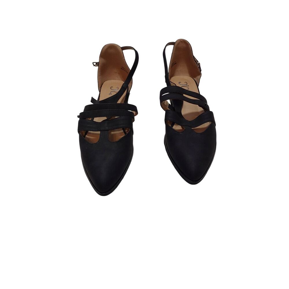 womens brinkly comp. strapped kitten heel.